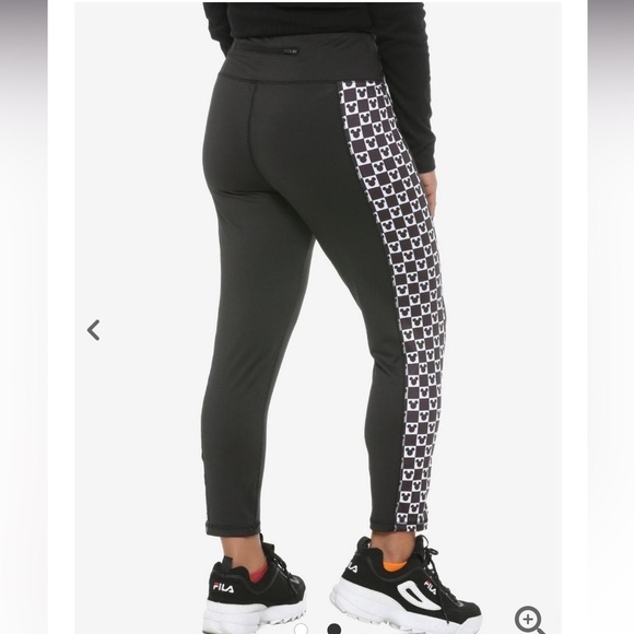 Our Universe Disney Mickey Mouse Checkered Active Capris Medium - Picture 2 of 6